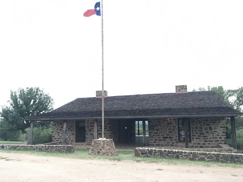 Fort Mason and Texas Flag
