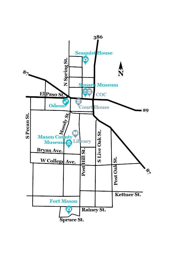 Historical Sites around Mason, Tx